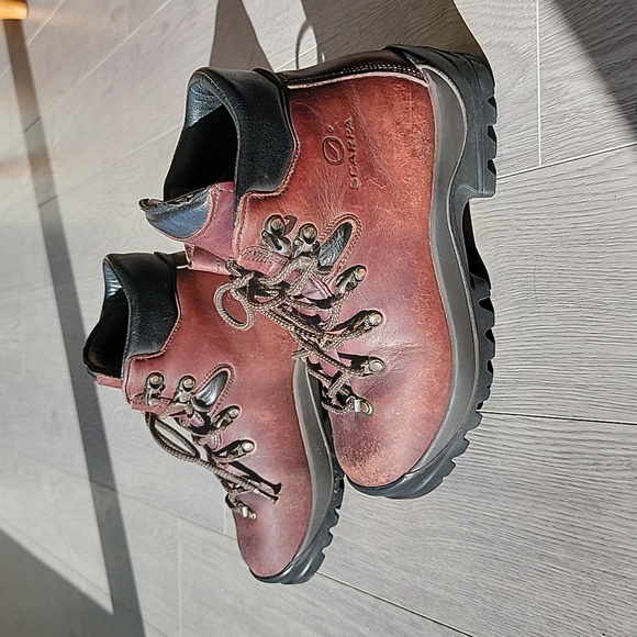 Scarpa leather hiking boots 66001 size 40 BDX - Picture 3 of 15